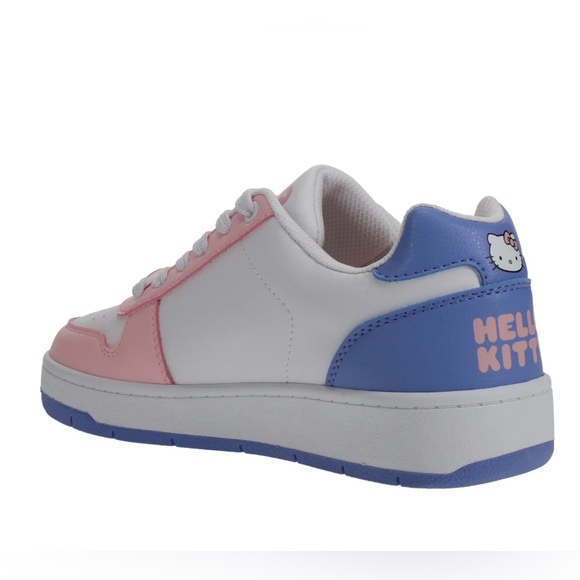 Hello Kitty White Pink & Blue Low-Top Sanrio Licensed Sneakers Size 8 NWT - Picture 11 of 16